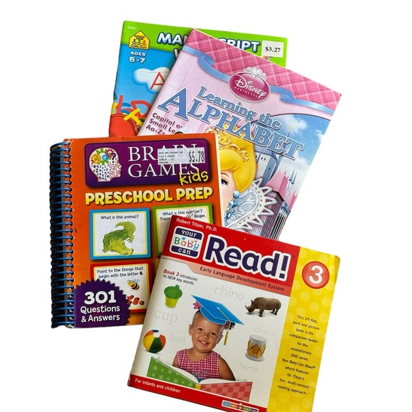 Pre School reading writing educational book bundle of 3 LEARNING - Picture 8 of 9
